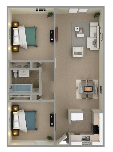 Colonial Village Apartments Floor Plan